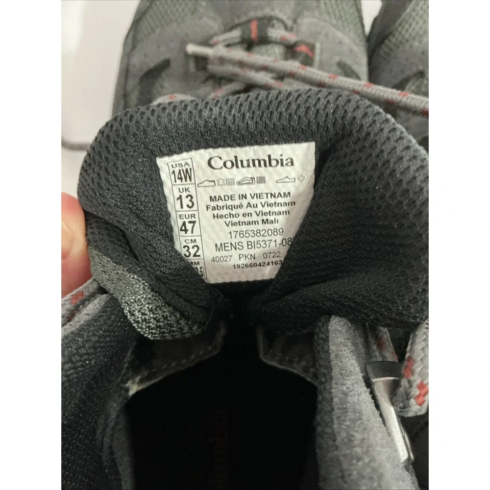 Columbia Men's Crestwood Mid Waterproof Hiking Boots, Gray, 14W, Gorpcore
